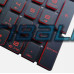 Teclado para MSI GL73 9RC Preto com Teclas vermelhas 