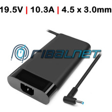 Adaptador AC 200W for HP Blue tip SLIM ROUND CORNERS 165mmX80mmX22mm (usa cabo de fonte)19.5V - 10.3A 200W