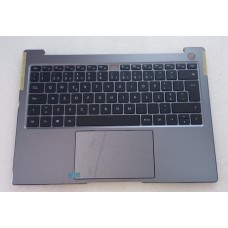 Teclado PT HUAWEI TOP COVER CINZA AZULADO W/ KEYB BLACK BL TP( NO FLAT) 