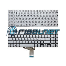Apenas Teclado Silver Asus F515FA sem Frame e Backlight