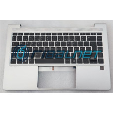 Top Cover Silver com Teclado HP Probook 640 G8 Com Backlight, Com Fingerprint