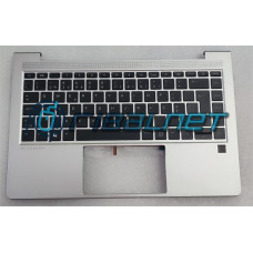 Top Cover Silver ComTeclado HP EliteBook 640 G9, Com Backlit  e Fingerprint, Sem Touchpad
