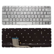 Apenas Teclado Natural Silver HP SPECTRE 13-4000 com Backlight layout em Espanhol