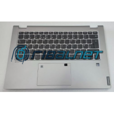 Teclado PT Lenovo  UP ASSY PL_GRY FP W BLKB UK Palmrest Touchpad Cover Keyboard - TOP COVER