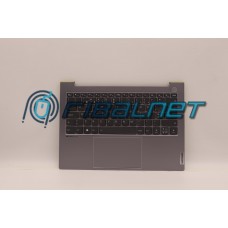 Tampa C com teclado, Português, Cinza ártico, Impressão digital - TOP COVER