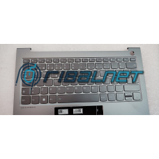 Lenovo ThinkBook 13s G4 IAP Upper Case ASM_POR W 21AR AG TOP COVER GREY W/KEYB GREY PT BL NO-TP 