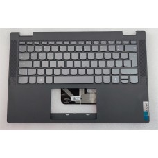 Tampa C com teclado GRAY, Português, Cinza Escuro, Iluminação traseira, NFP NO-TP