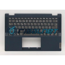 Top Cover Azul com Teclado, Lenovo Flex 5-14IIL05, Com Antenas, Sem Backlight, Sem Touchpad, Layout em Português