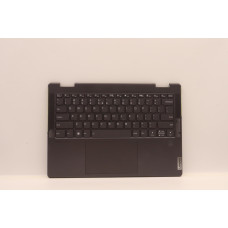 Top Cover Storm Grey com Teclado Lenovo Yoga 7 14IAL7 (L82QE) Com Backlight, Touchpad, Fingerprint e Enter Pequeno layout US