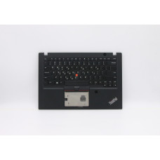 Top cover Preto Lenovo Thinkpad T490s com Fingerprint e Stickpoint, sem Backlit