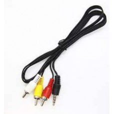 Video camera cable Jack 3.5MM (3 rings) to 3 x RCA M 1.5m