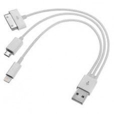 Kit de cabos USB tudo-em-um iph 30-pin + iph Ligthning + cabo micro USB Kit de cabos USB tudo-em-um iph 30-pin + iph Ligthning + cabo micro USB