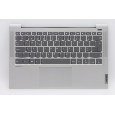 Teclado PT LENOVO  Upper C81YH AL_SIL FP BLKB_PORT TOP COVER SILVER, KEYB GREY, LETTERS WHITE, W/TP , W/BL 