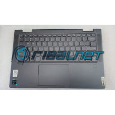 Top Cover com Teclado Gray Lenovo Yoga 7-14ITL5, Com Backlight, Com Touchpad, Layout Internacional