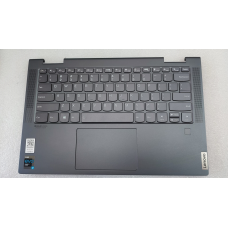 Top Cover com Teclado Gray Lenovo Yoga 7-14ITL5, Com Backlight, Com Touchpad, Layout Internacional