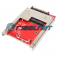 Adaptador mini-SATA para SATA – com suporte metálico para fixar como disco 2.5