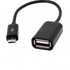 Cabo Adaptador OTG - Micro USB B para USB A Host Fêmea
