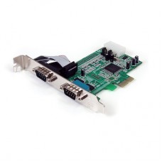 2-Ports Serial RS232 DB9 Male PCI-E Board