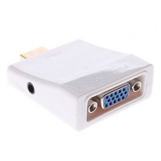 Adaptador HDMI para VGA + Conversor Audio (sem cabo)