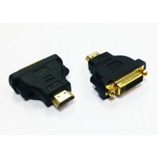 DVI-D 24 + 1 pino fêmea (sem 4 pinos) para adaptador HDMI macho