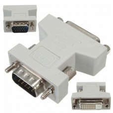 DVI-D 24+1-pin Female (no 4 pins) to VGA DB15 Male adapter 