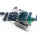 Placa paralela PCI-Express PCI-Ex1 2 portas RS232 COM 9 pinos DB9M + 1 porta DB25F FEM IEEE1284