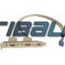 2 Port USB A Slot Plate Case Adapter Bracket w/ Internal USB Cables
