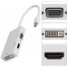 ADAPTADOR MULTIFUNCIONAL MINI DISPLAYPORT / HDMI F + DVI F + DISPLAY PORT Multiple F Cable Adapter para Apple