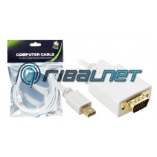 ADAPTADOR MINI DISPLAYPORT / VGA MALE 1,8m