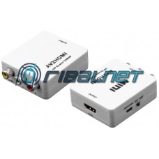 BOX CONVERSOR VIDEO RCA + AUDIO A HDMI F