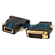 Adaptador. DVI-D 24 + 1 pino macho de link duplo (sem 4 pinos) para adaptador HDMI fêmea