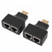 Extensor HDMI por transmissão UTP RJ45 Full HD até 30metros - Kit TX e RX Dual RJ45