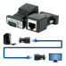 Extensor VGA por transmissão UTP CAT5 CAT6 RJ45 até 30metros - Kit TX e RX RJ45