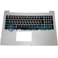 Teclado PT Asus X553MA Top Cover Branco c/Teclas Pretas