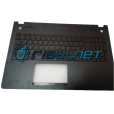 Teclado PT Asus N56JR s/TouchPad (Letras Vermelhas) 