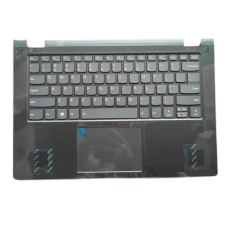 Teclado US LENOVO Upper Case L 81HA FP BL IG W/KBPO 5CB0R47321 FINGER PRINT BL TP ONXY BLACK - TOP COVER