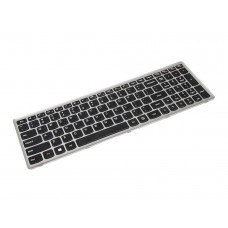Teclado US LENOVO SILVER FRAME BLACK KEYS NO-BACKLIGHT 