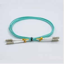 PATCH CORD F.O. LC/LC 2xLC 2m DUPLEX 50/125 MULTIMODE OM3 OPTICAL FIBER PATCH CORD