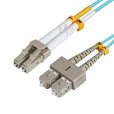 LC/UPC-SC/UPC 10m 50/125 OM3 OPTICAL FIBER PATCH CORD