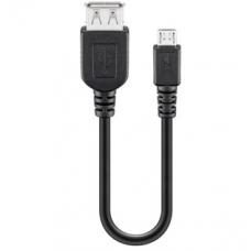 MicroB USB Male / USB 0,5m CABLE PLANE BLACK MicroB USB Male / USB 0,5m CABLE PLANE BLACK