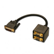CABO DUPLICADOR DVI 24+5 / 2xVGA DB15F Bloco 10cm VGA
