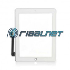 Apple iPad 3&4 Digitizer Touch Screen and Front Glass White (no HOME button)
