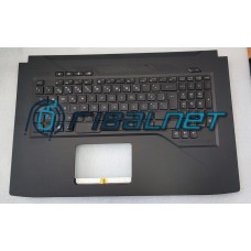 Teclado PT ASUS GL703GE-1A Keyboard (PORTUGUESE) Module/AS (BACKLIGHT, RGB 4-ZONE) TOP COVER BLACK W/ COLUNAS (NO TP)