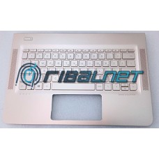 Teclado HP Envy 13-AB PALMREST TOUCHPAD ROSE GOLD Keyboard Backlit HEBREU