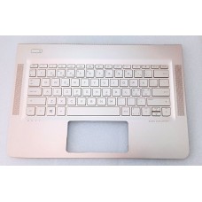 Teclado HP Envy 13-AB PALMREST TOUCHPAD ROSE GOLD Keyboard Backlit (NP TP) TEM FRISO NO REBORDO DO TP PORTUGUES