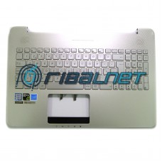 Teclado PT Asus Notebook N Series N552VX Top Cover Prata Retroiluminado