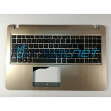 Teclado PT X540LJ-1A Top Cover Dourado c/Botão ON