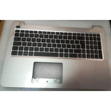 Teclado PT Asus X556UV-1B Prateado c/Botão ON e Colunas (s/TouchPad)