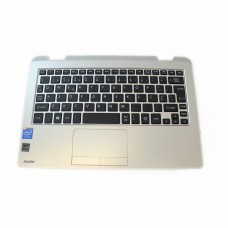Teclado PT Toshiba Satellite L10W-B-101 Top Cover c/TouchPad e Colunas