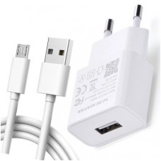 ADAPTADOR USB 5A AC BRANCO + CABO MICRO-USB ADAPTADOR USB 5A AC BRANCO + CABO MICRO-USB